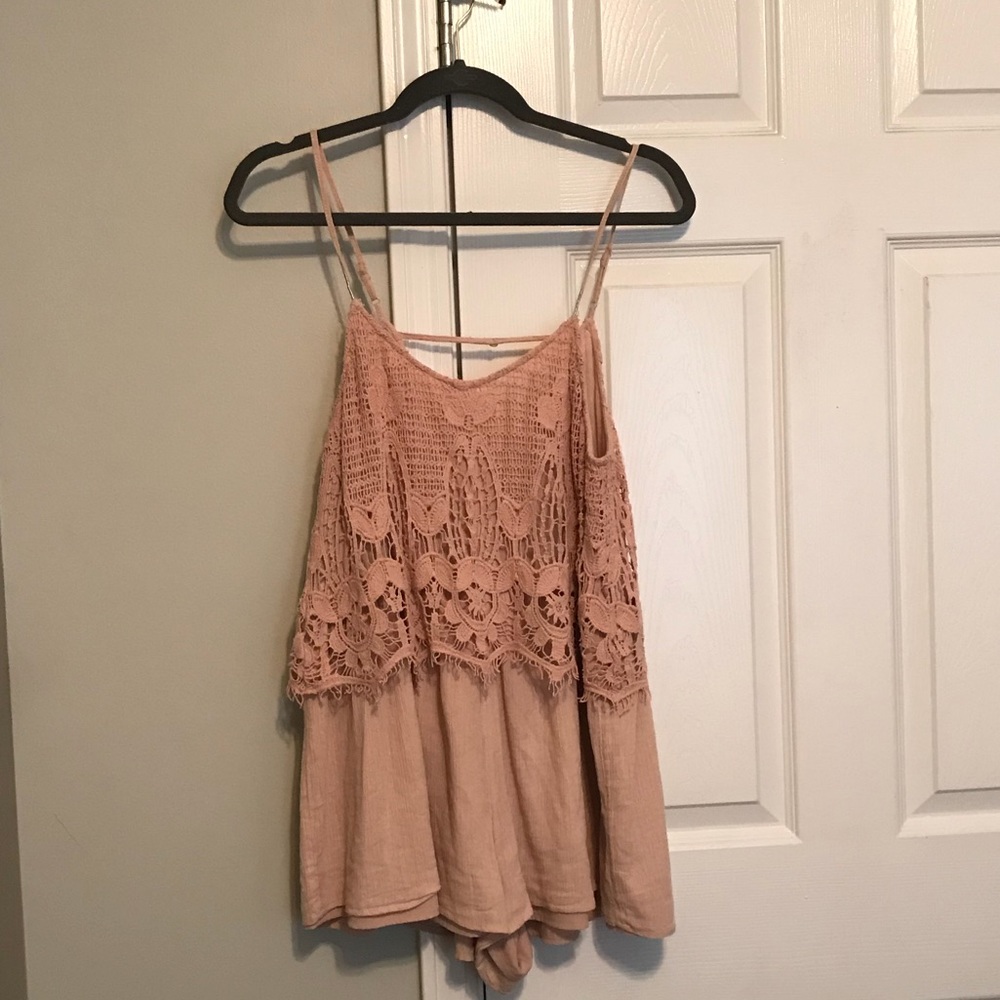 American Eagle Crochet Romper